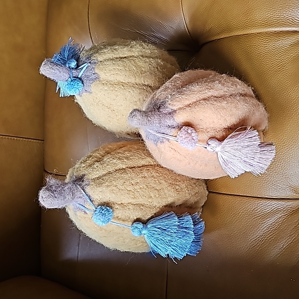 Final price! Set of 3 opalhouse felt pumpkins
